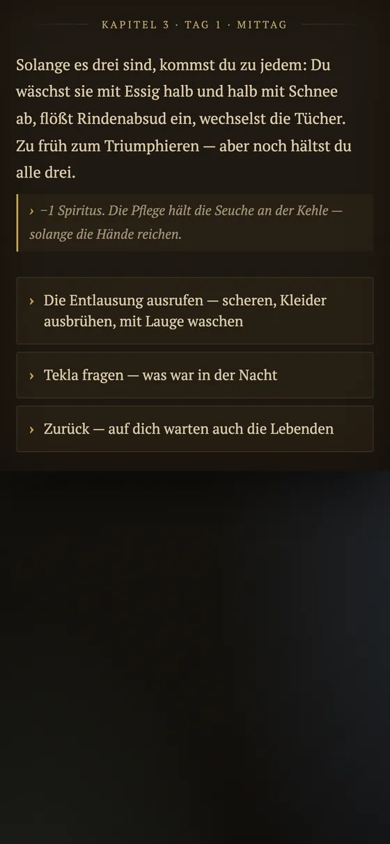 Regieanweisungen zur Zustandsänderung
