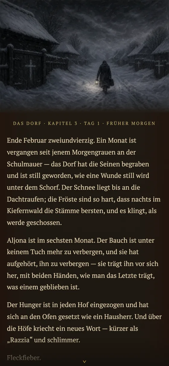 Winterkapitel: Seuche und Fleckfieber
