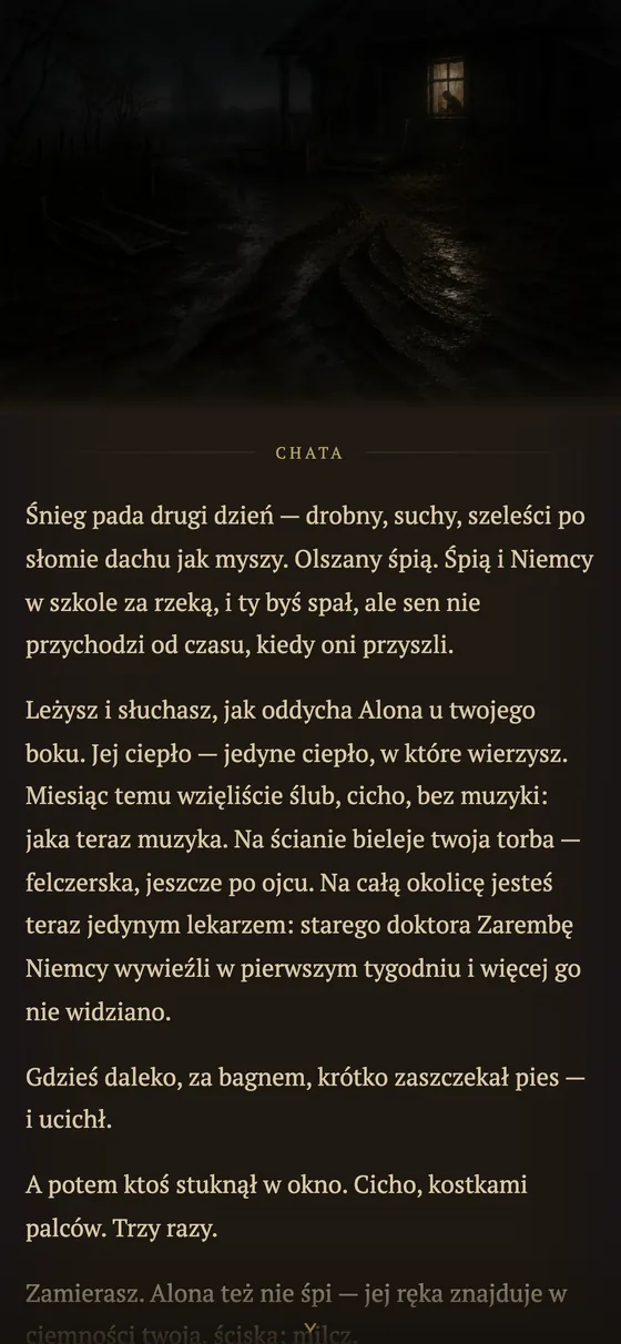 Początek historii: nocny gość