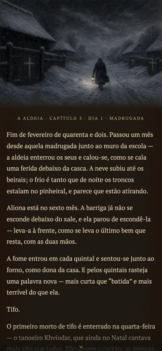 Capítulo de inverno: peste e tifo