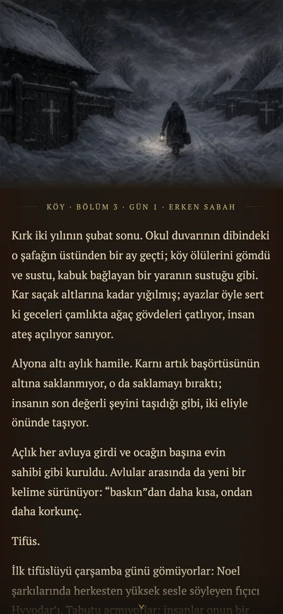 Kış bölümü: salgın ve tifüs